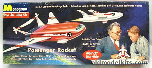 Monogram 1/192 Willy Ley Passenger Rocket, PS47-149 plastic model kit